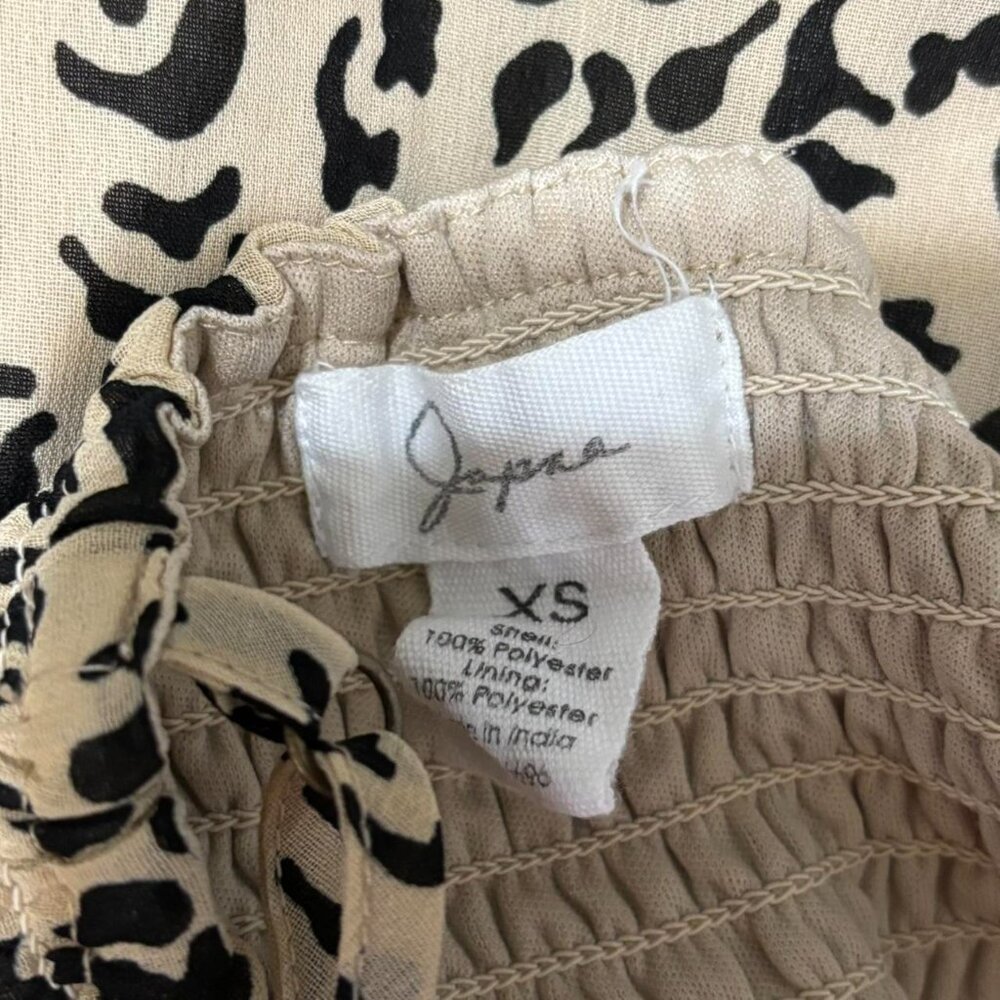 Tan & Black Leopard Ruffle Romper - Picture 6 of 6